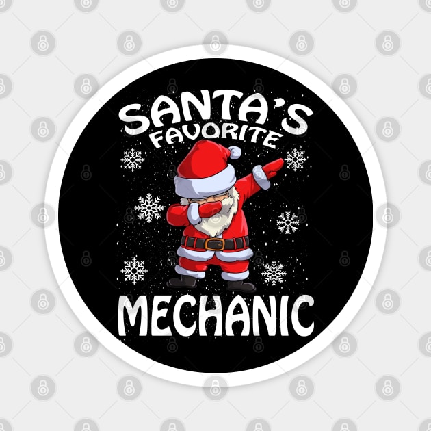 Santas Favorite Mechanic Christmas Magnet by intelus